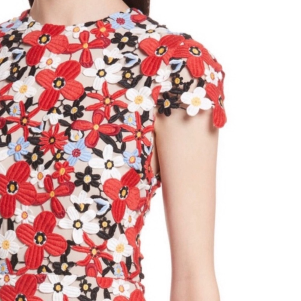 Alice + Olivia • red floral dress - Picture 8 of 9